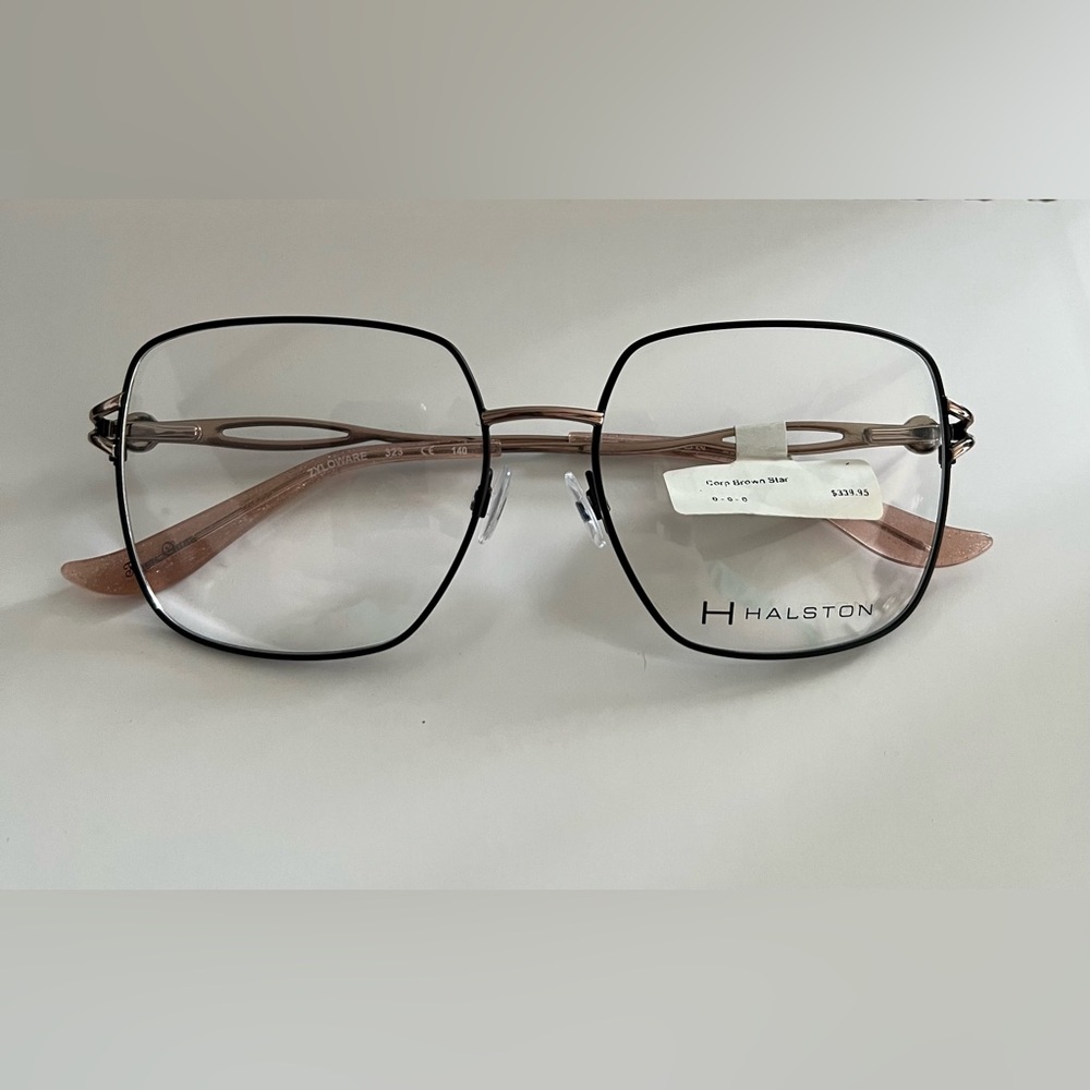 H by Halston HH2010 Black and Pink Eyeglasses